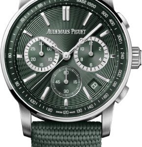 Audemars Piguet Code 11.59 Chronograph 41mm Stainless Steel Green Dial | 26393ST.OO.A056KB.01