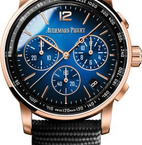 Audemars Piguet Code 11.59 Chronograph Rose Gold 41 mm Sunburst Smoked Blue Dial - 26393OR.OO.A002KB.03