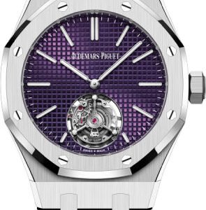 Audemars Piguet Royal Oak 37mm Flying Tourbillion Extra-Thin "50th Anniversary" Stainless Steel Plum Dial - 26660ST.OO.1356ST.01
