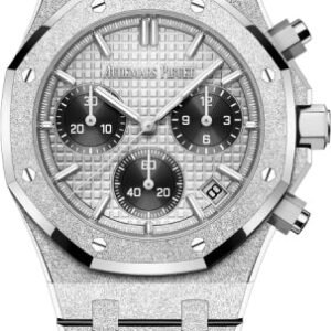 Audemars Piguet Royal Oak 41mm Chronograph Frosted White Gold Grey Dial - 26240BC.GG.1324BC.01