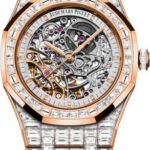 Audemars Piguet Royal Oak 41mm Double Balance Wheel Openworked Rose Gold Diamond Pave - 15417OR.ZZ.1267OR.01