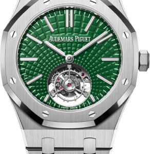 Audemars Piguet Royal Oak 41mm Selfwinding Flying Tourbillon Titanium Green Dial 26534TI.OO.1220TI.01