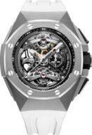 Audemars Piguet Royal Oak Concept Tourbillon 44 mm Chronograph Openworked Selfwinding Titanium Black White Rubber - 26587TI.OO.D010CA.01