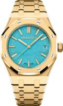 Audemars Piguet Royal Oak Yellow Gold Turquoise Dial 37mm | 15550BA.OO.1356BA.01