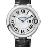 Cartier Ballon Blanc de Cartier Watch - 33 mm Steel Case - Alligator Strap - WSBB0034