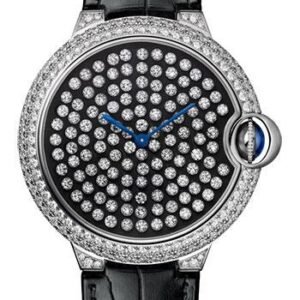 Cartier Ballon Bleu de Cartier Limited Edition of 100 Watch - 42 mm White Gold Diamond Case - White Gold Nac-Treated Dial - HPI01062
