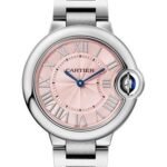 Cartier Ballon Bleu de Cartier Quartz Watch - 33 mm Steel Case - Pink Dial - WSBB0033