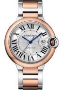Cartier Ballon Bleu de Cartier Watch - 42 mm Steel Case - Pink Gold Bezel - Pink Gold And Steel Bracelet - W2BB0004