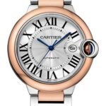 Cartier Ballon Bleu de Cartier Watch - 42 mm Steel Case - Pink Gold Bezel - Pink Gold And Steel Bracelet - W2BB0004