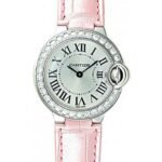 Cartier Ballon Bleu de Cartier Watch - Small White Gold Case - Diamond Bezel - Alligator Strap - WE900351