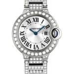Cartier Ballon Bleu de Cartier Watch - Small White Gold Diamond Case - Diamond Bracelet - WE9003ZA