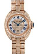 Cartier Cle de Cartier Watch - 31 mm Pink Gold Diamond Case - Pink Gold Diamond Dial - Diamond Bracelet - HPI01039