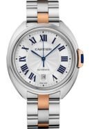 Cartier Cle De Cartier Watch - 40 mm Steel Case - Silvered Dial - Steel And Pink Gold Bracelet - W2CL0002