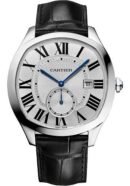 Cartier Drive de Cartier Watch - 40 mm x 41 mm Steel Case - Silvered Dial - Black Alligator Strap - WSNM0015