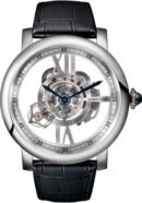 Cartier Rotonde de Cartier Astrotourbillon Skeleton Watch - 47 mm White Gold Case - W1556250