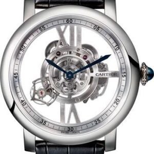 Cartier Rotonde de Cartier Astrotourbillon Skeleton Watch - 47 mm White Gold Case - W1556250