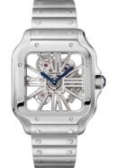 Cartier Santos de Cartier Watch - 39.8 mm Steel Case - Skeleton Dial - WHSA0015