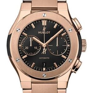Hublot Classic Fusion Chronograph King Gold Bracelet Watch - 42 mm - Black Dial-540.OX.1180.OX