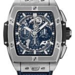 Hublot Spirit of Big Bang Titanium Blue Watch - 42 mm - Sapphire Dial - Blue Rubber Strap-642.NX.7170.RX