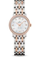 Omega De Ville Prestige Quartz Watch - 24.4 mm Steel And Red Gold Case - Diamond-Set Red Gold Bezel - Mother-Of-Pearl Diamond Dial - Two-Tone Steel And Red Gold Bracelet -...