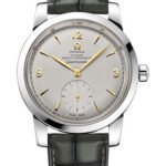 Omega Seamaster 1948 Co-Axial Master Chronometer Small Seconds Limited Edition of 70 Watch - 38 mm Platinum Case - Domed Platinum Dial - Hunter Green Leather Strap -...