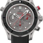 Omega Seamaster Diver 300 M Co-Axial GMT Chronograph ETNZ (Emirates Team New Zealand) Watch - 44 mm Titanium Case - Matt Black Ceramic Unidirectional Bezel - Grade 5 Titanium...