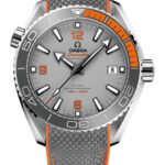 Omega Seamaster Planet Ocean 600 M Co-Axial Master Chronometer Watch - 43.5 mm Titanium Case - Unidirectional Grey Ceramic Bezel - Grade 5 Titanium Dial - Grey Structured Rubber...