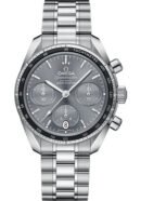 Omega Speedmaster 38 Co-Axial Chronograph Watch - 38 mm Steel Case - Grey Dial - 324.30.38.50.06.001