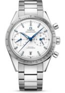 Omega Speedmaster '57 Omega Co-Axial Chronograph Watch - 41.5 mm Grade 5 Titanium Case - Brushed Bezel - White Dial - 331.90.42.51.04.001