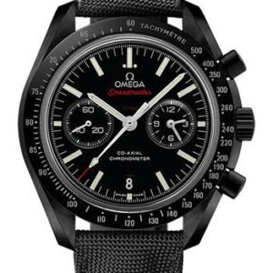 Omega Speedmaster Moonwatch Omega Co-Axial Chronograph Watch - 44.25 mm Black Ceramic Case - Brushed Ceramic Bezel - Black Dial - Black Coated Nylon Fabric Strap -...