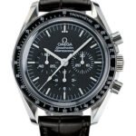 Omega Speedmaster Moonwatch Professional Watch - 42 mm Steel Case - Tachymeter Bezel - Black Dial - Black Leather Strap - 311.33.42.30.01.001