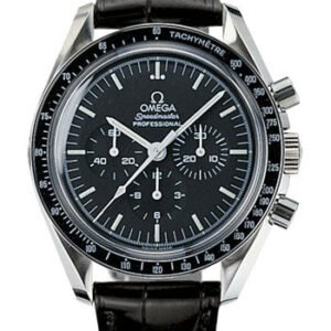 Omega Speedmaster Moonwatch Professional Watch - 42 mm Steel Case - Tachymeter Bezel - Black Dial - Black Leather Strap - 311.33.42.30.01.001