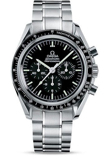 Omega Speedmaster Moonwatch Professional Watch - 42 mm Steel Case - Tachymeter Bezel - Black Dial - Extra Nato And Velcro Strap - 311.30.42.30.01.005