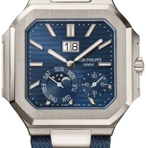 Patek Philippe Cubitus Grand Date Day & Moon Phases Platinum 45mm Blue Dial 5822P-001
