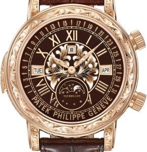 Patek Philippe Grand Complications Sky Moon Tourbillon Rose Gold Brown Enamel Dial | 6002R-001