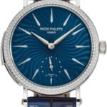 Patek Philippe Grand Complications White Gold Blue Dial 36mm Diamond Bezel | 7040/250G-001