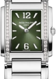 Patek Philippe Twenty~4 Ladies Stainless Steel Olive Green Dial | 4910/1200A-011