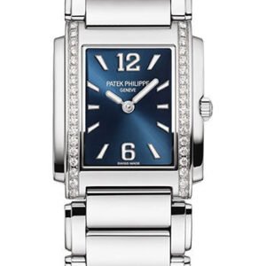 Patek Philippe Twenty~4 Watch - Medium Stainless Steel Case - Blue Arabic Dial - 4910/1200A-001
