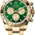 Rolex Cosmograph Daytona 40mm Yellow Gold Bright Green Golden Dial Yellow Gold Bezel Oyster Bracelet - 126508 - 2025