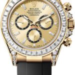 Rolex Cosmograph Daytona 40mm Yellow Gold Diamond-Set Dial Oysterflex Bracelet Diamond-Set Bezel and Diamond-Set Lugs - 126539TBR | 2024 Model