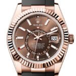 Rolex Sky Dweller 42 Chocolate Dial Rose Gold Mens Watch 336235
