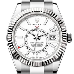 Rolex Sky Dweller 42 White Dial Stainless Steel Oyster Mens Watch 336934