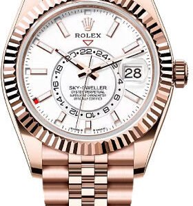 Rolex Sky-Dweller 42mm Intense White Dial Fluted Bezel Jubilee Bracelet - 336935 | 2024 Model