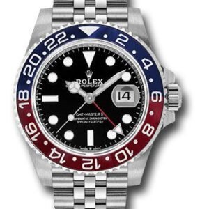 Rolex Steel GMT-Master II 40 Watch - Blue And Red Pepsi Bezel - Black Dial - Jubilee Bracelet - 126710BLRO NEW 2024 j
